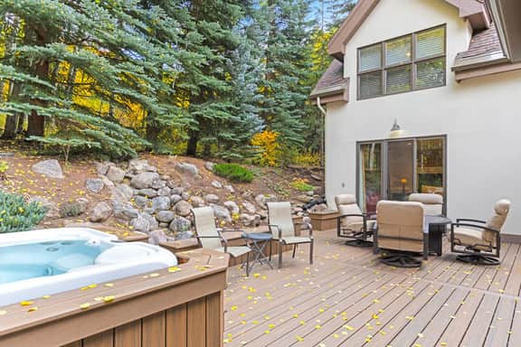 Large West Vail Home - Patio with Private Hot Tub